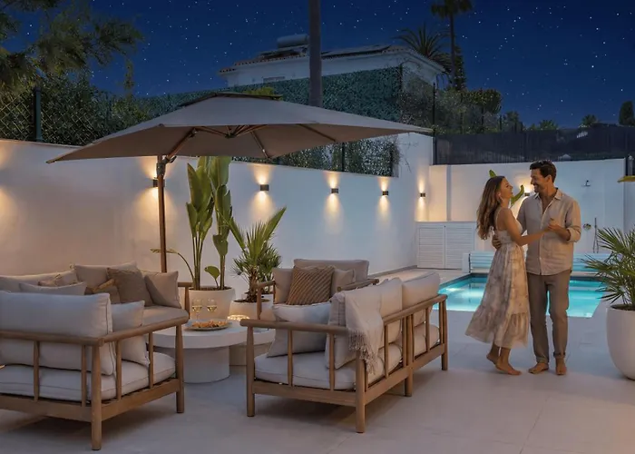 Vacation Marbella I Ava, Private Heated Pool, Rooftop Hot Tub, Sauna, Luxury Interior, Golf And Sea Nearby