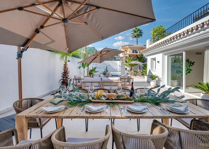 빌라 Vacation Marbella I Ava, Private Heated Pool, Rooftop Hot Tub, Sauna, Luxury Interior, Golf And Sea Nearby *